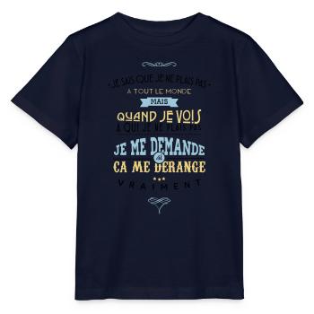 Citations made in Belgique - T-shirt bio MINI CREATOR Stanley/Stella Enfant - marine - Devant - Kain (125cm)