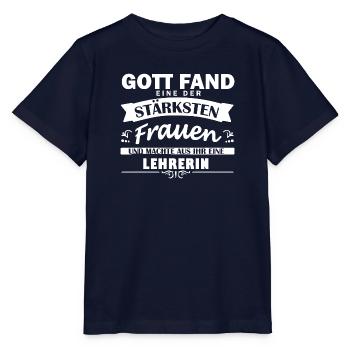 Lehrerin - Stanley/Stella Kinder T-Shirt MINI CREATOR  - Navy - Vorne - Kain (125cm)