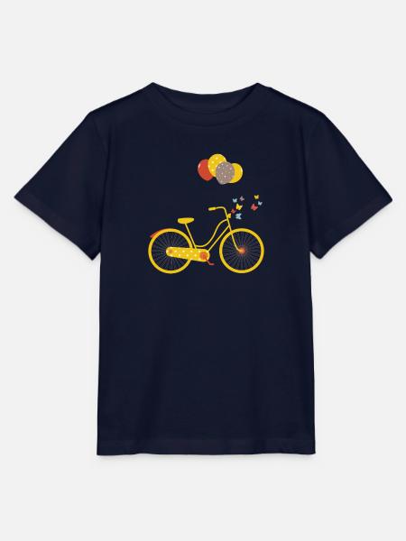 gelben Fahrrad - Stanley/Stella Kinder T-Shirt MINI CREATOR  - Navy