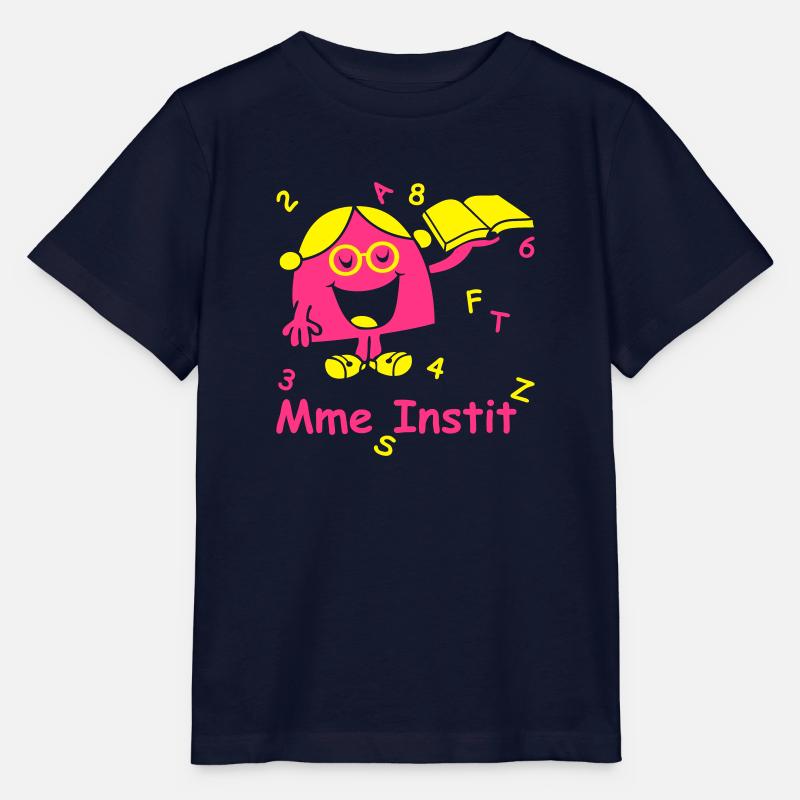 Madame institutrice - T-shirt bio MINI CREATOR Stanley/Stella Enfant - marine