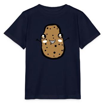 gluecklich klein suess niedlich lustig gesicht arm - Stanley/Stella Kinder T-Shirt MINI CREATOR  - Navy - Vorne - Kain (125cm)