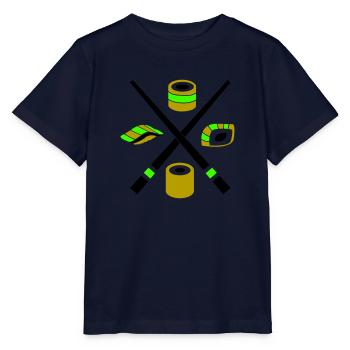 sushi - T-shirt bio MINI CREATOR Stanley/Stella Enfant - marine - Devant - Kain (125cm)