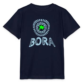 polynesisch Schildkröte Tattoo Bora Bora - Stanley/Stella Kinder T-Shirt MINI CREATOR  - Navy - Vorne - Kain (125cm)