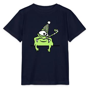 cadre de texte écrire mur anniversaire seul - T-shirt bio MINI CREATOR Stanley/Stella Enfant - marine - Devant - Kain (125cm)