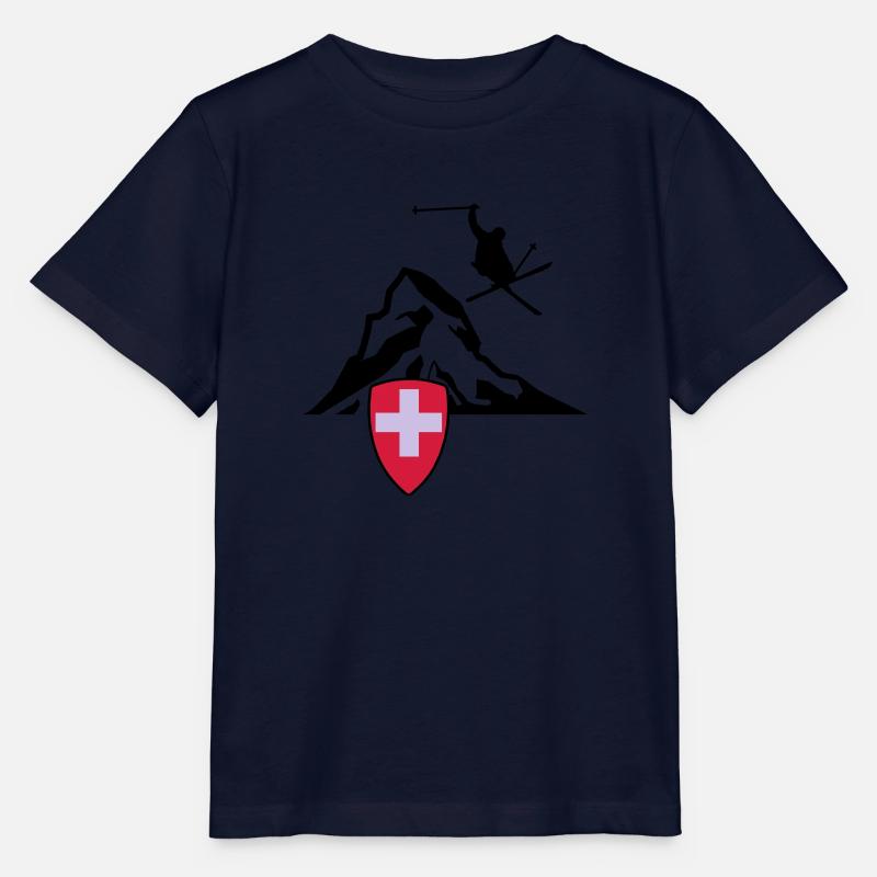 Matterhorn Zermatt Suisse - T-shirt bio MINI CREATOR Stanley/Stella Enfant - marine