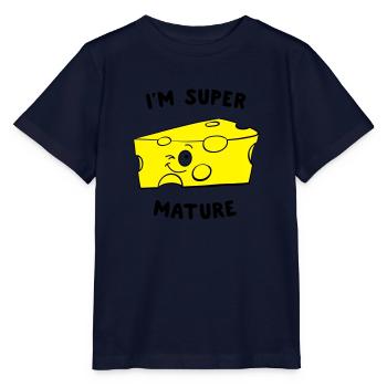 I'm Super Mature Cheese - Stanley/Stella MINI CREATOR Kids’ T-Shirt - navy - Front - Kain (125cm)