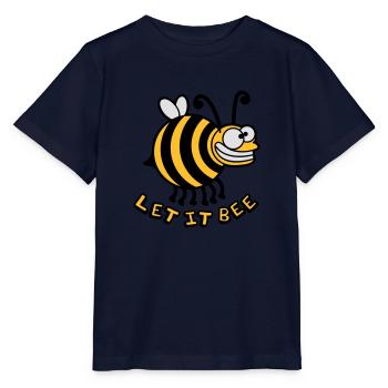 Abeille fou épais laissez-le abeille - T-shirt bio MINI CREATOR Stanley/Stella Enfant - marine - Devant - Kain (125cm)