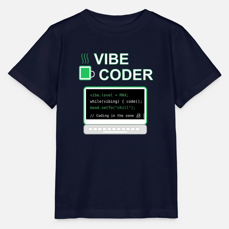 Vibe Coder - Stanley/Stella MINI CREATOR Kids’ T-Shirt - navy