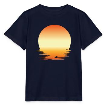 Sonnenuntergang - Stanley/Stella Kinder T-Shirt MINI CREATOR  - Navy - Vorne - Kain (125cm)