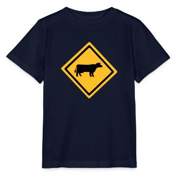 Cattle Sign - Stanley/Stella MINI CREATOR Kids’ T-Shirt - navy - Front - Kain (125cm)