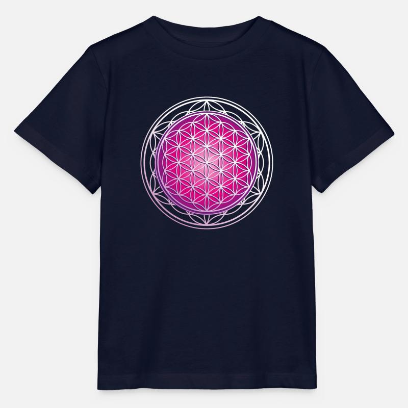 Blume des Lebens - Stanley/Stella Kinder T-Shirt MINI CREATOR  - Navy