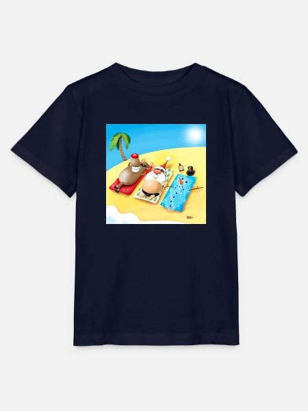 Weihnachts Strand - Stanley/Stella Kinder T-Shirt MINI CREATOR - Navy