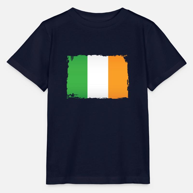 Drapeau irlandais en - T-shirt bio MINI CREATOR Stanley/Stella Enfant - marine