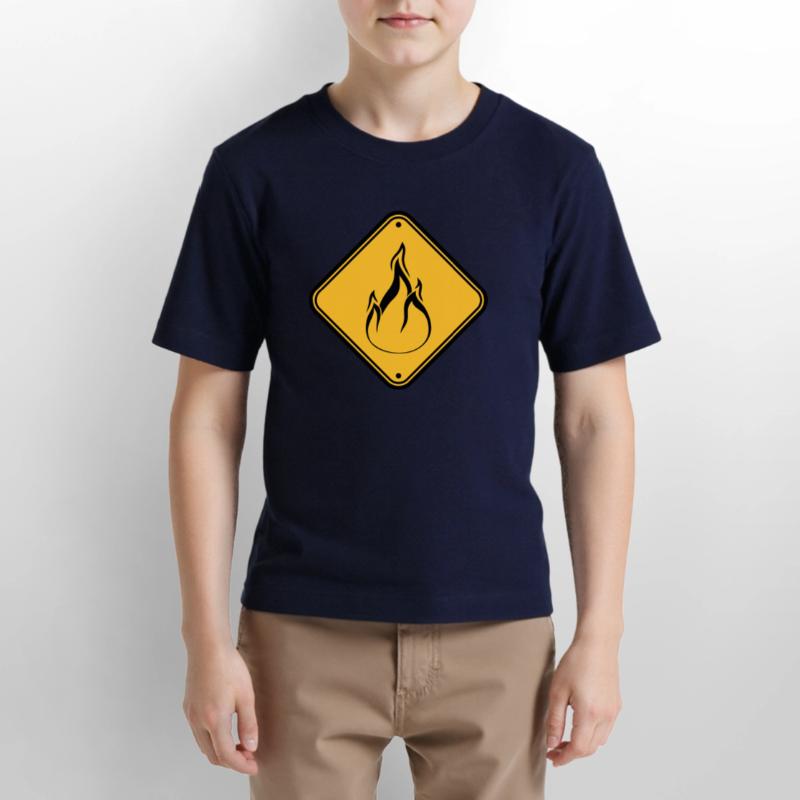 note shield warning caution caution hazard feu Stanley/Stella MINI CREATOR Kids’ T-Shirt