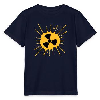 atomar symbol radioaktiv warnung vorsicht hinweis - Stanley/Stella Kinder T-Shirt MINI CREATOR  - Navy - Vorne - Kain (125cm)