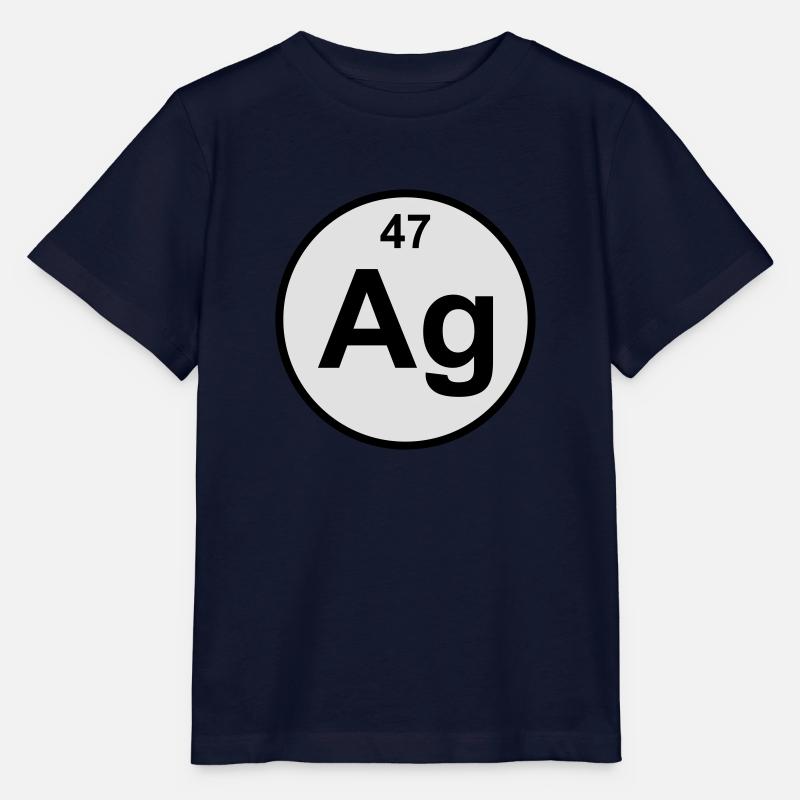 Element 47 - ag (argentum) - Minimal-color - Stanley/Stella Kinder T-Shirt MINI CREATOR  - Navy