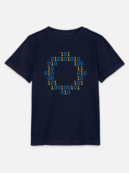 bunter ring rund kreis hacker 10010101 Zahlen must - Stanley/Stella Kinder T-Shirt MINI CREATOR  - Navy