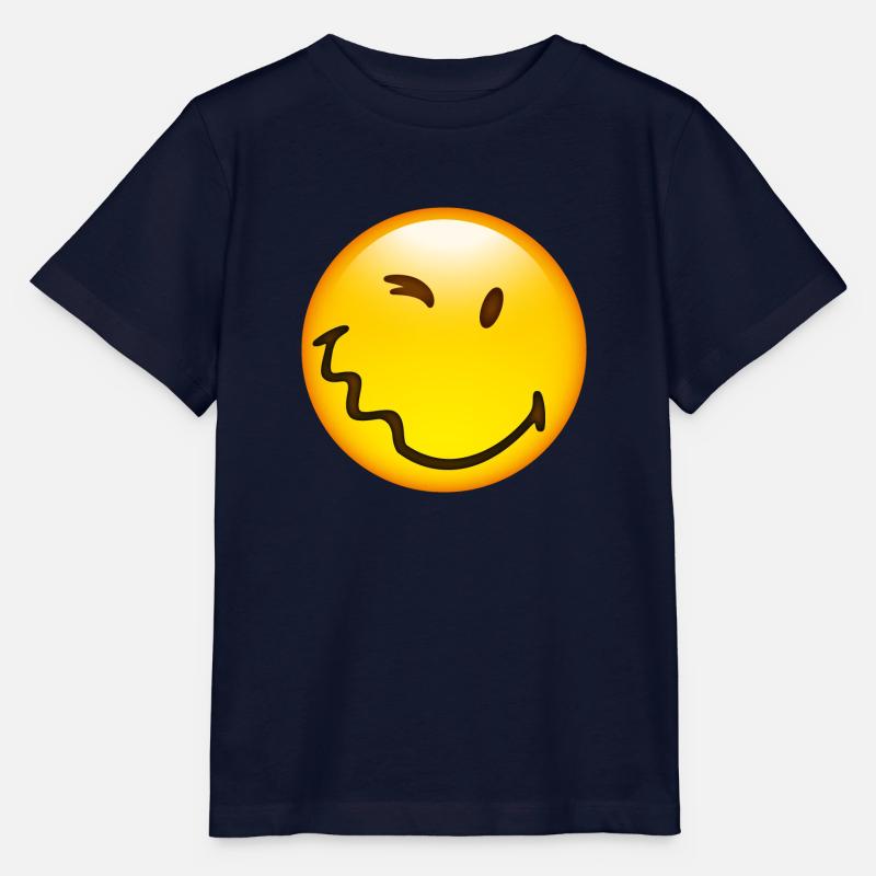 Smiley Glossy Happy - Stanley/Stella Kinder T-Shirt MINI CREATOR  - Navy