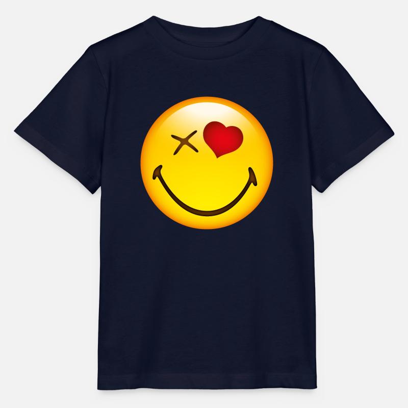 Smiley Love - Stanley/Stella Kinder T-Shirt MINI CREATOR  - Navy
