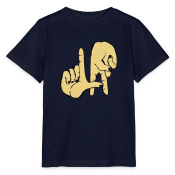 los_angeles_handzeichen_2 - Stanley/Stella Kinder T-Shirt MINI CREATOR  - Navy - Vorne - Kain (125cm)