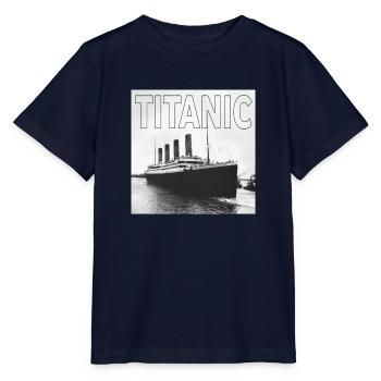 TITANIC sw Poster q - Stanley/Stella Kinder T-Shirt MINI CREATOR  - Navy - Vorne - Kain (125cm)