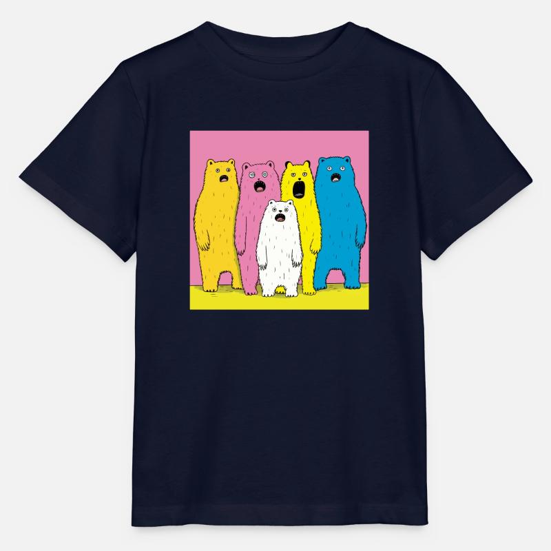 Chorale d’ours excentrique - T-shirt bio MINI CREATOR Stanley/Stella Enfant - marine