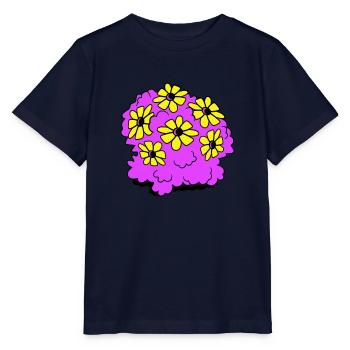 Jolie 6 Fleurs Arbuste Arbuste Fleurs Plante - T-shirt bio MINI CREATOR Stanley/Stella Enfant - marine - Devant - Kain (125cm)