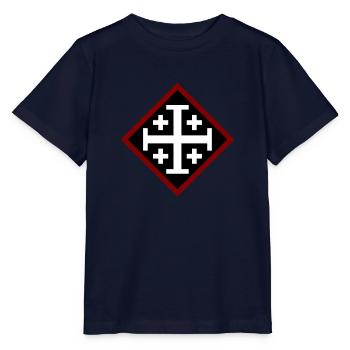 Kreuz von Jerusalem - Stanley/Stella Kinder T-Shirt MINI CREATOR  - Navy - Vorne - Kain (125cm)