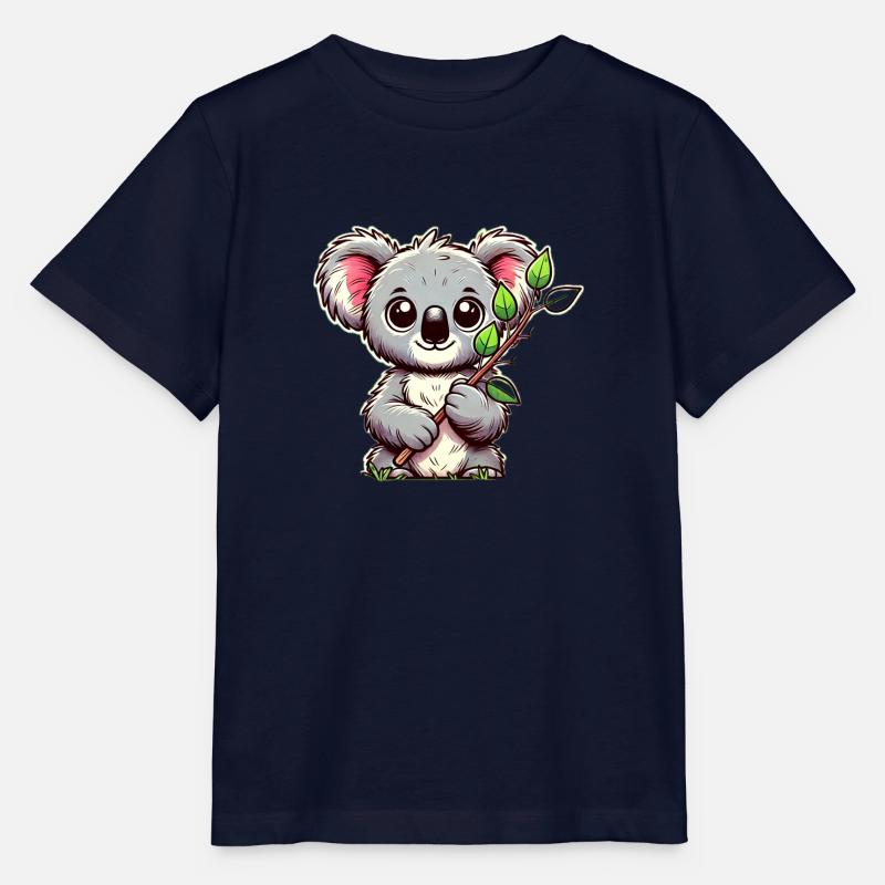 Koala à l’eucalyptus - T-shirt bio MINI CREATOR Stanley/Stella Enfant - marine