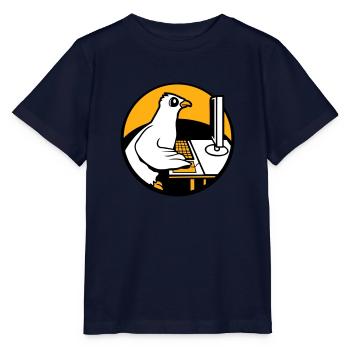 Pigeon Works Bureau Ordinateur Clavier Souris Gamer - T-shirt bio MINI CREATOR Stanley/Stella Enfant - marine - Devant - Kain (125cm)