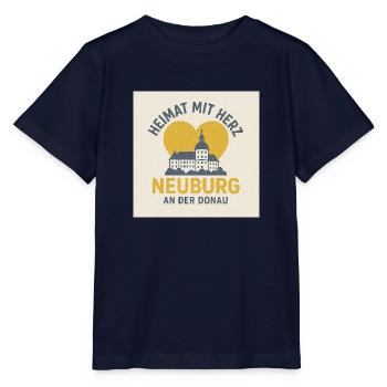 Heimat mit Herz Neuburg an der Donau - Stanley/Stella Kinder T-Shirt MINI CREATOR  - Navy - Vorne - Kain (125cm)