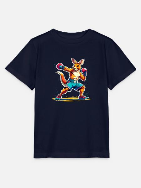 Känguru-Kickboxen - Stanley/Stella Kinder T-Shirt MINI CREATOR - Navy