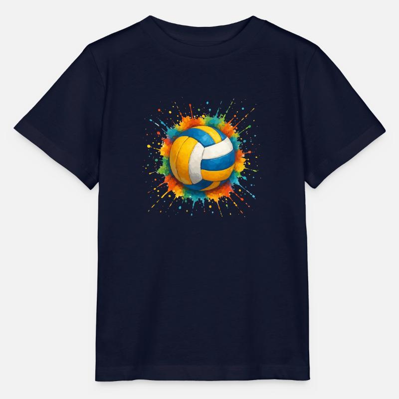 Blobs de handball de volley-ball - T-shirt bio MINI CREATOR Stanley/Stella Enfant - marine