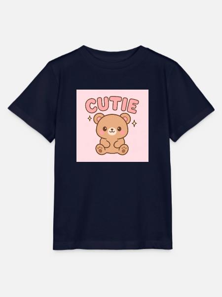 Cutie Bear - Stanley/Stella Kinder T-Shirt MINI CREATOR - Navy