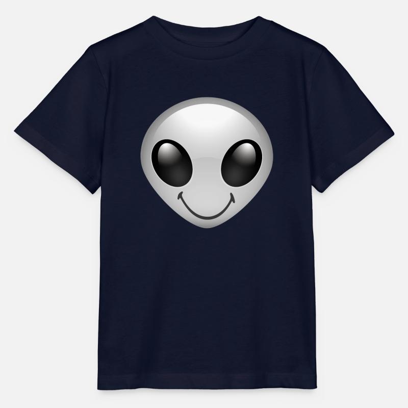 Smiley Alien - T-shirt bio MINI CREATOR Stanley/Stella Enfant - marine