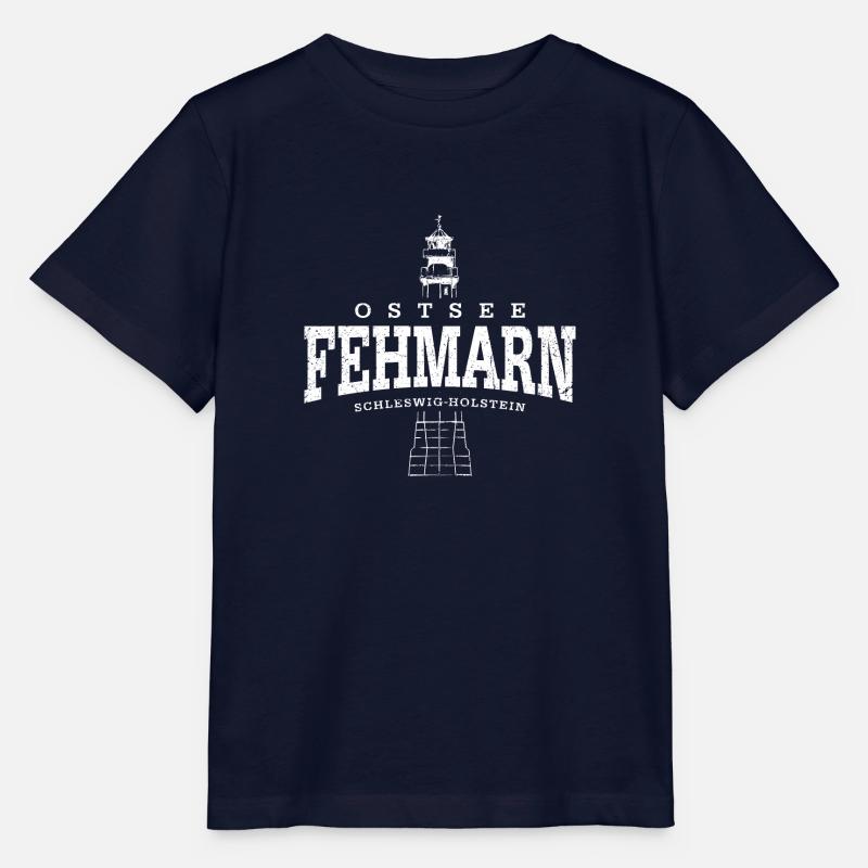 Fehmarn Ostsee (weiss oldstyle) - Stanley/Stella Kinder T-Shirt MINI CREATOR  - Navy