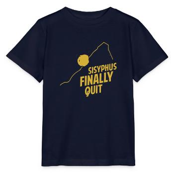 Die Altersvorsorge des Absurdisten - Sisyphos Art - Stanley/Stella Kinder T-Shirt MINI CREATOR  - Navy - Vorne - Kain (125cm)