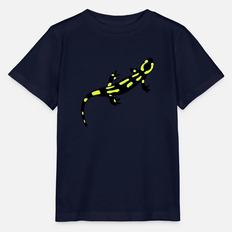 Feuersalamander (gebändert) - Stanley/Stella Kinder T-Shirt MINI CREATOR  - Navy