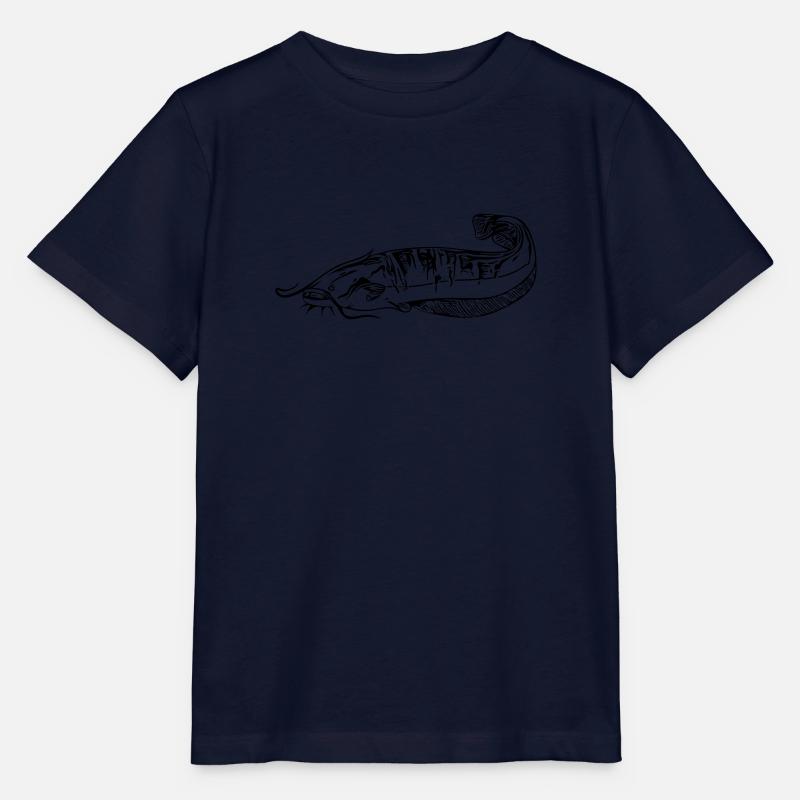 Silure - pêche silure - T-shirt bio MINI CREATOR Stanley/Stella Enfant - marine
