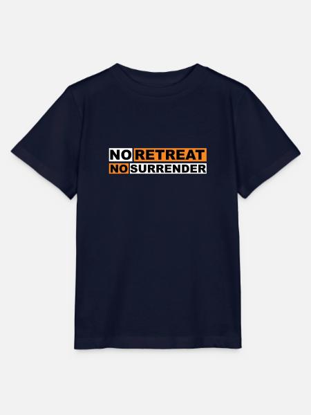 No Retreat No Surrender - Stanley/Stella Kinder T-Shirt MINI CREATOR  - Navy