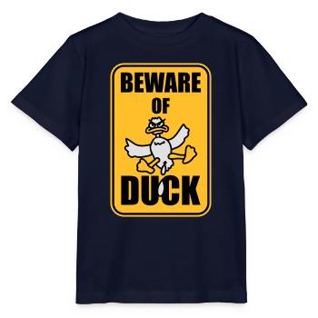 Beware Of Duck - Stanley/Stella MINI CREATOR Kids’ T-Shirt - navy - Front - Kain (125cm)