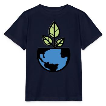 planet erde - Stanley/Stella Kinder T-Shirt MINI CREATOR  - Navy - Vorne - Kain (125cm)