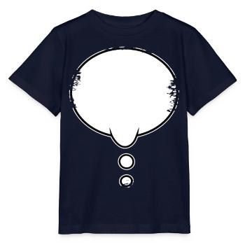 Denkblase used look - Stanley/Stella Kinder T-Shirt MINI CREATOR  - Navy - Vorne - Kain (125cm)