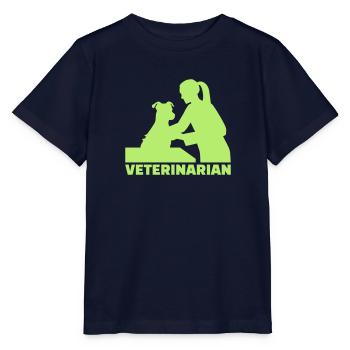 Tierarzt - Stanley/Stella Kinder T-Shirt MINI CREATOR  - Navy - Vorne - Kain (125cm)