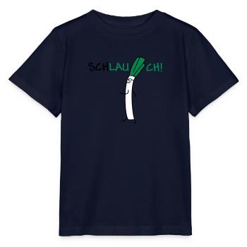Schlauer Lauch - Stanley/Stella Kinder T-Shirt MINI CREATOR  - Navy - Vorne - Kain (125cm)