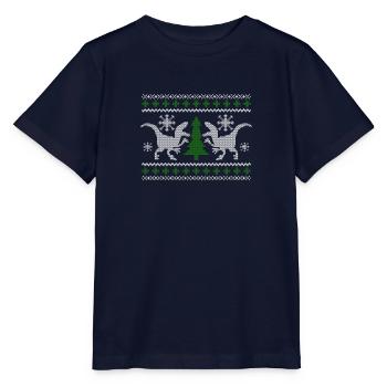 Ugly Dinosaur - Stanley/Stella MINI CREATOR Kids’ T-Shirt - navy - Front - Kain (125cm)