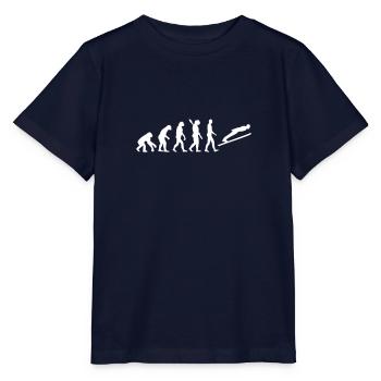 Skispringen - Stanley/Stella Kinder T-Shirt MINI CREATOR  - Navy - Vorne - Kain (125cm)