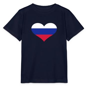 Russland - Stanley/Stella Kinder T-Shirt MINI CREATOR  - Navy - Vorne - Kain (125cm)