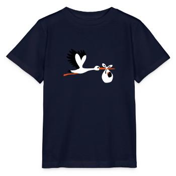 Storch - Stanley/Stella Kinder T-Shirt MINI CREATOR  - Navy - Vorne - Kain (125cm)
