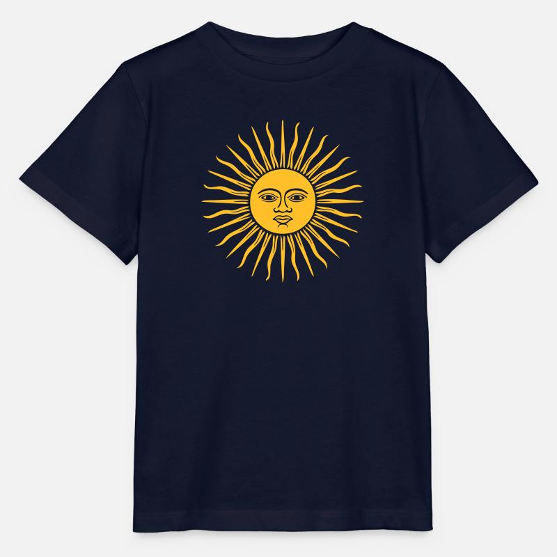 soleil argentine sol de Mayo argentin - T-shirt bio MINI CREATOR Stanley/Stella Enfant - marine